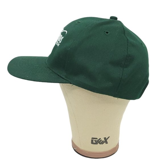 Otto Cap Multifoods Distribution Adjustable Tuck Strap Cap Trucker Hat Green - Picture 3 of 8